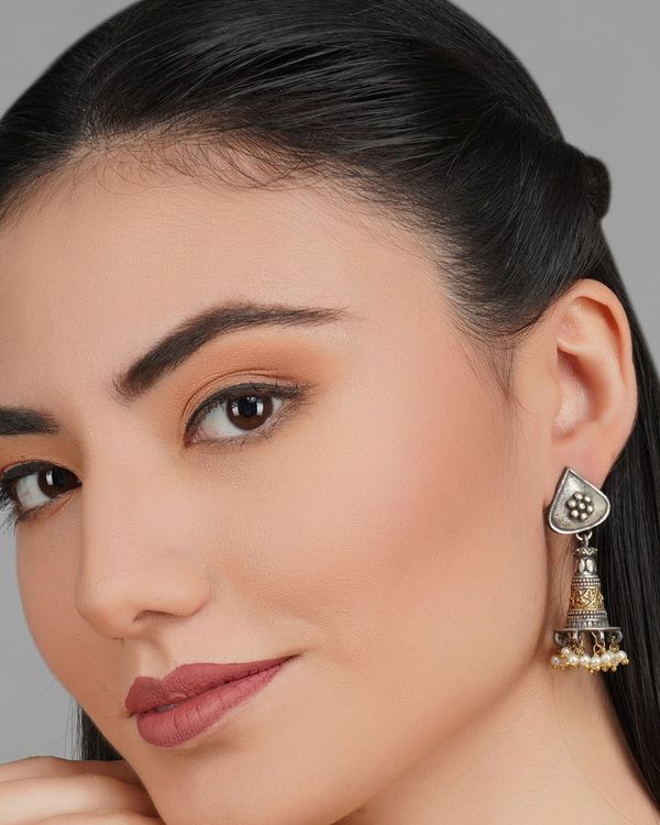 Antique temple shaped earrings 3