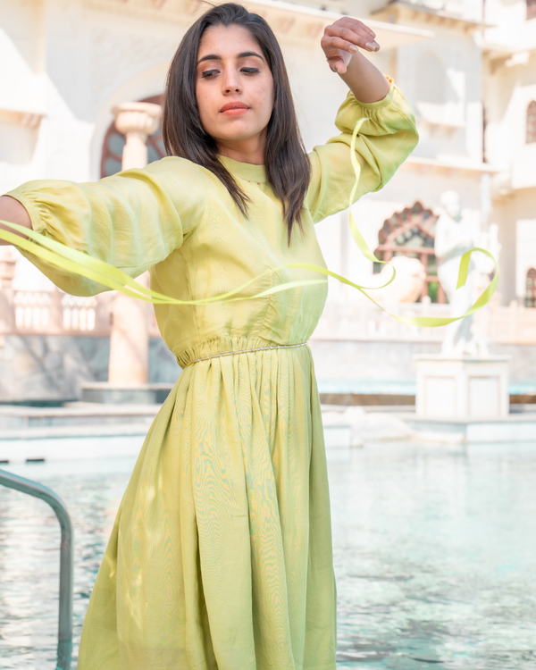 Green meadow dress 2