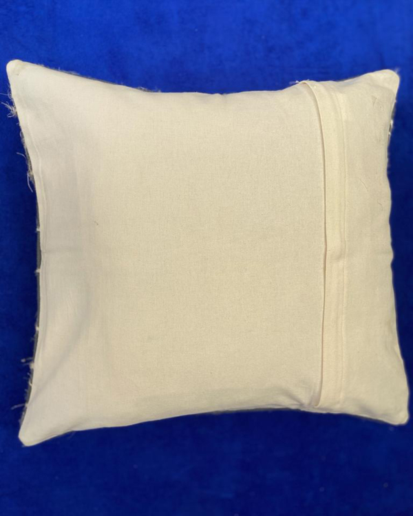 Mild green handloom cushion cover 1