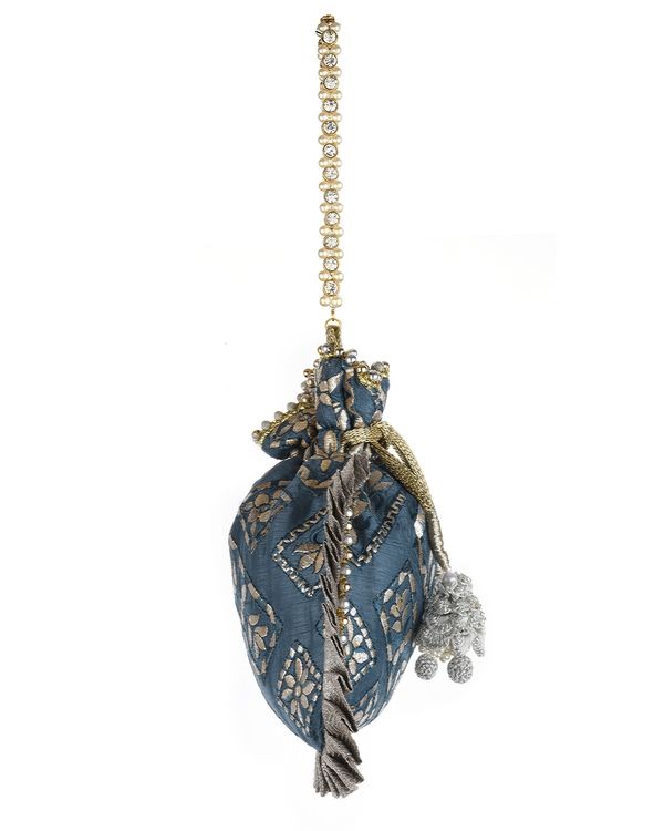 Blue frill potli 2