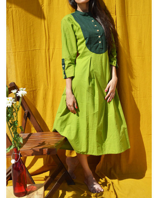 Green aline tunic by Silai The Secret Label