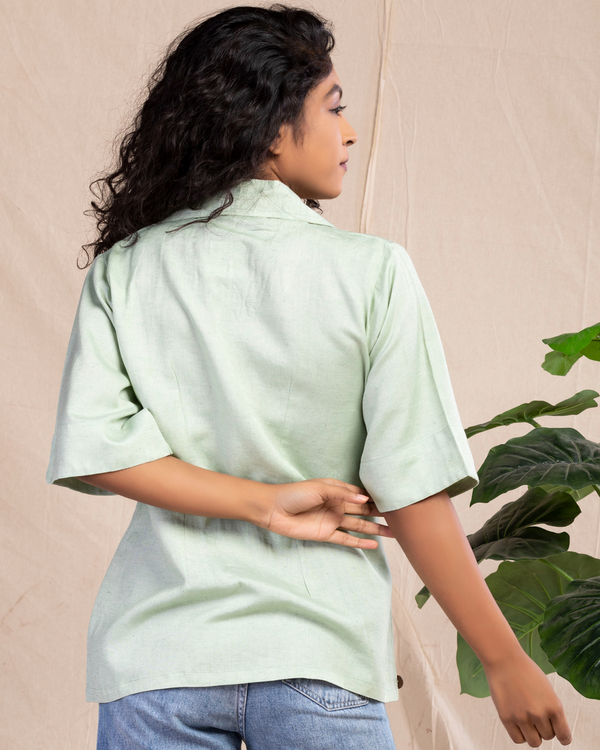 Pastel green top by Sugandh The Secret Label