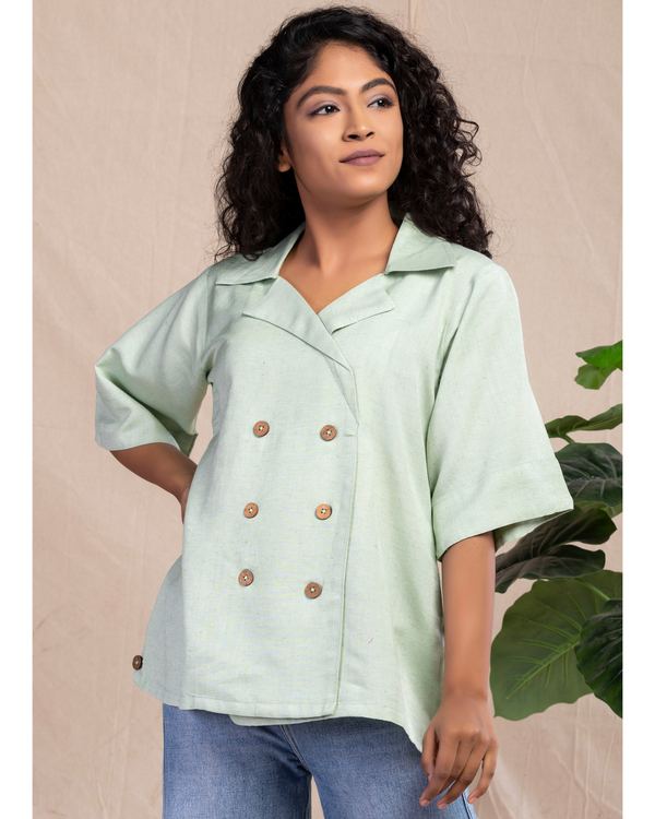 Pastel green top by Sugandh The Secret Label