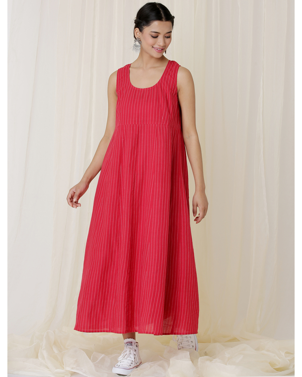 Red jacket dress by Label Surabhi Raj The Secret Label