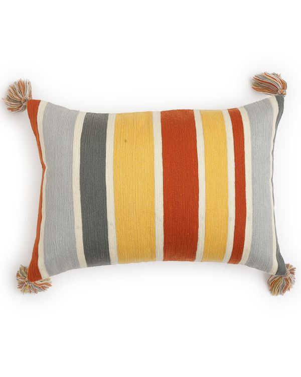 Multicolour stripes cushion cover 2