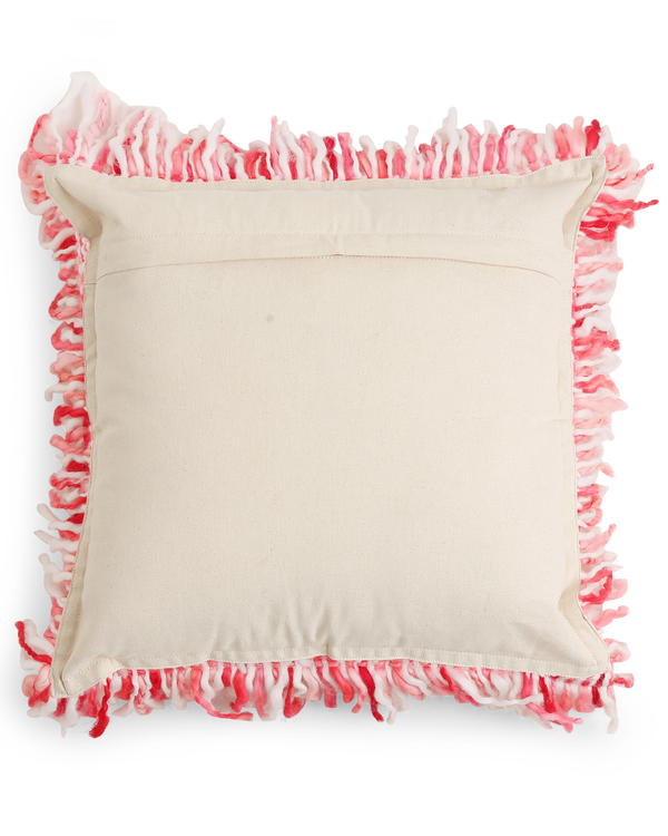 Pink and white cushion cover 3