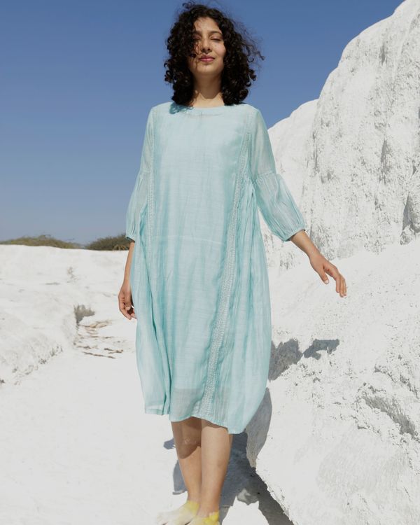 Teal blue maxi dress 3