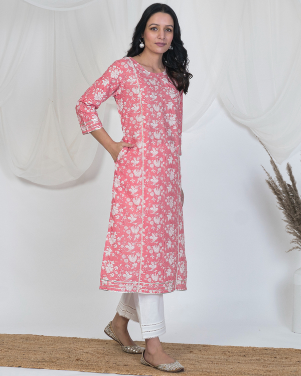 Pink summer kurta 3