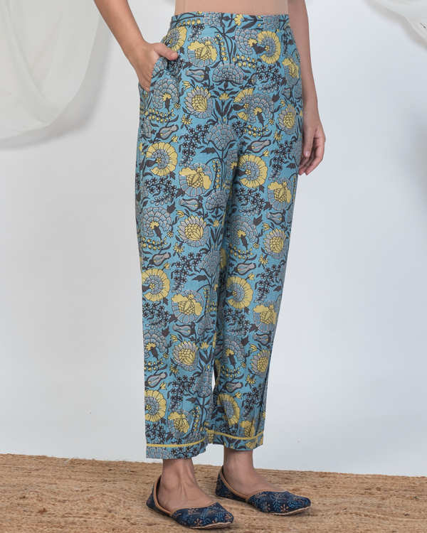 Blue with yellow irani pants 2