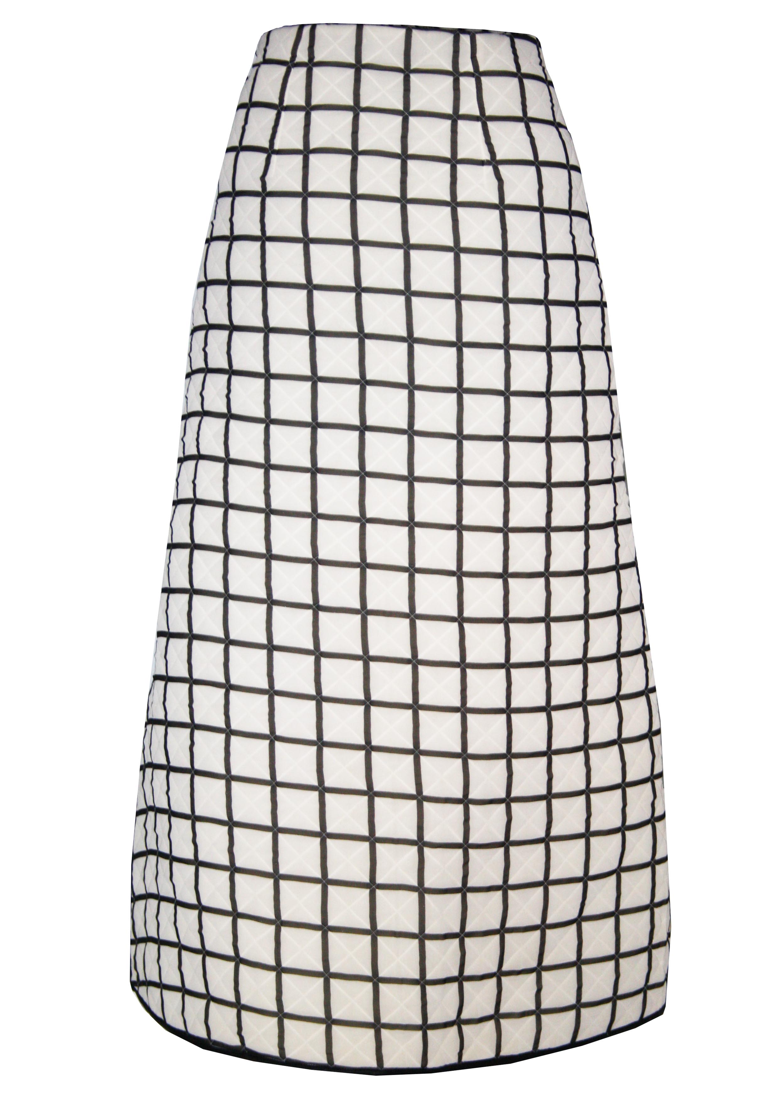 Quilted wrap skirt with tieup at the side by Loveleen Dhillon The