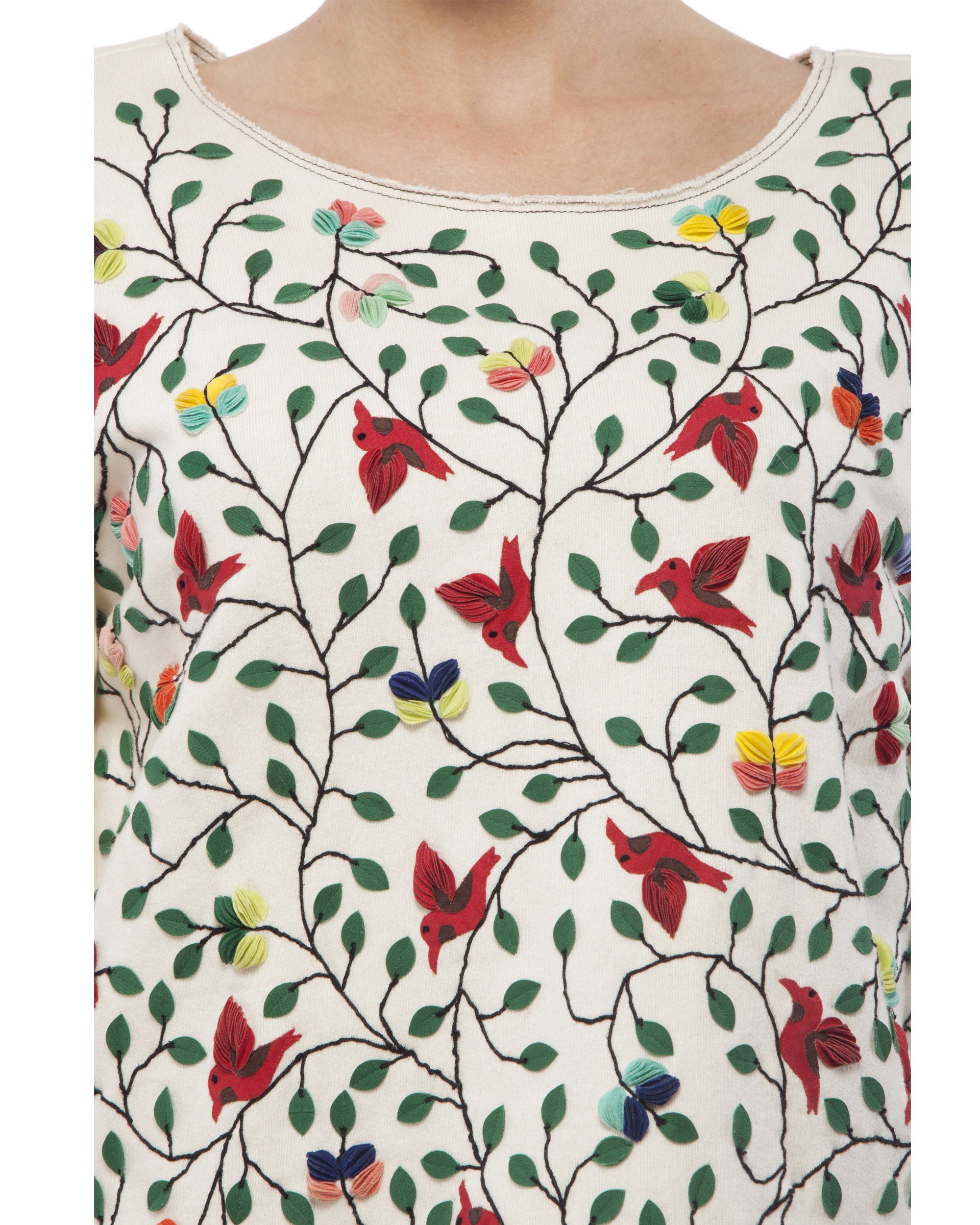 White applique top by Rimzim Dadu The Secret Label