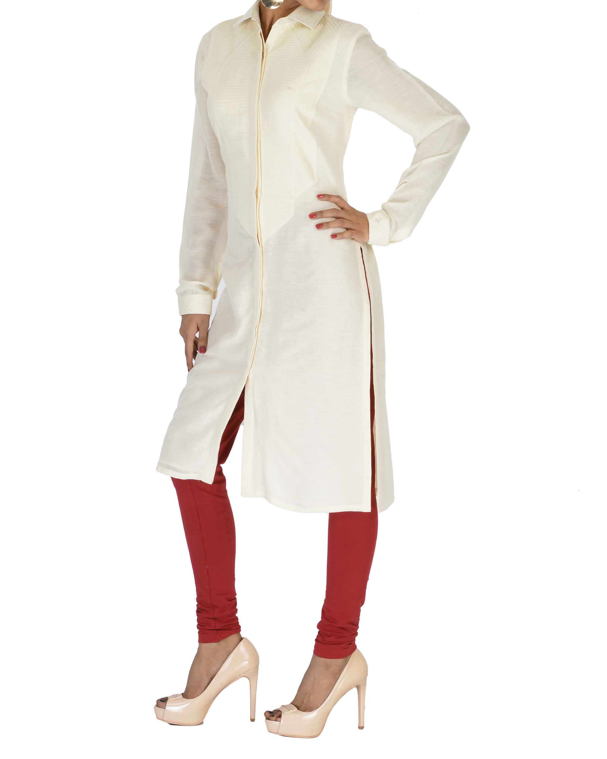 Long full sleeves cotton kurta by Shravan Ramaswamy The Secret Label