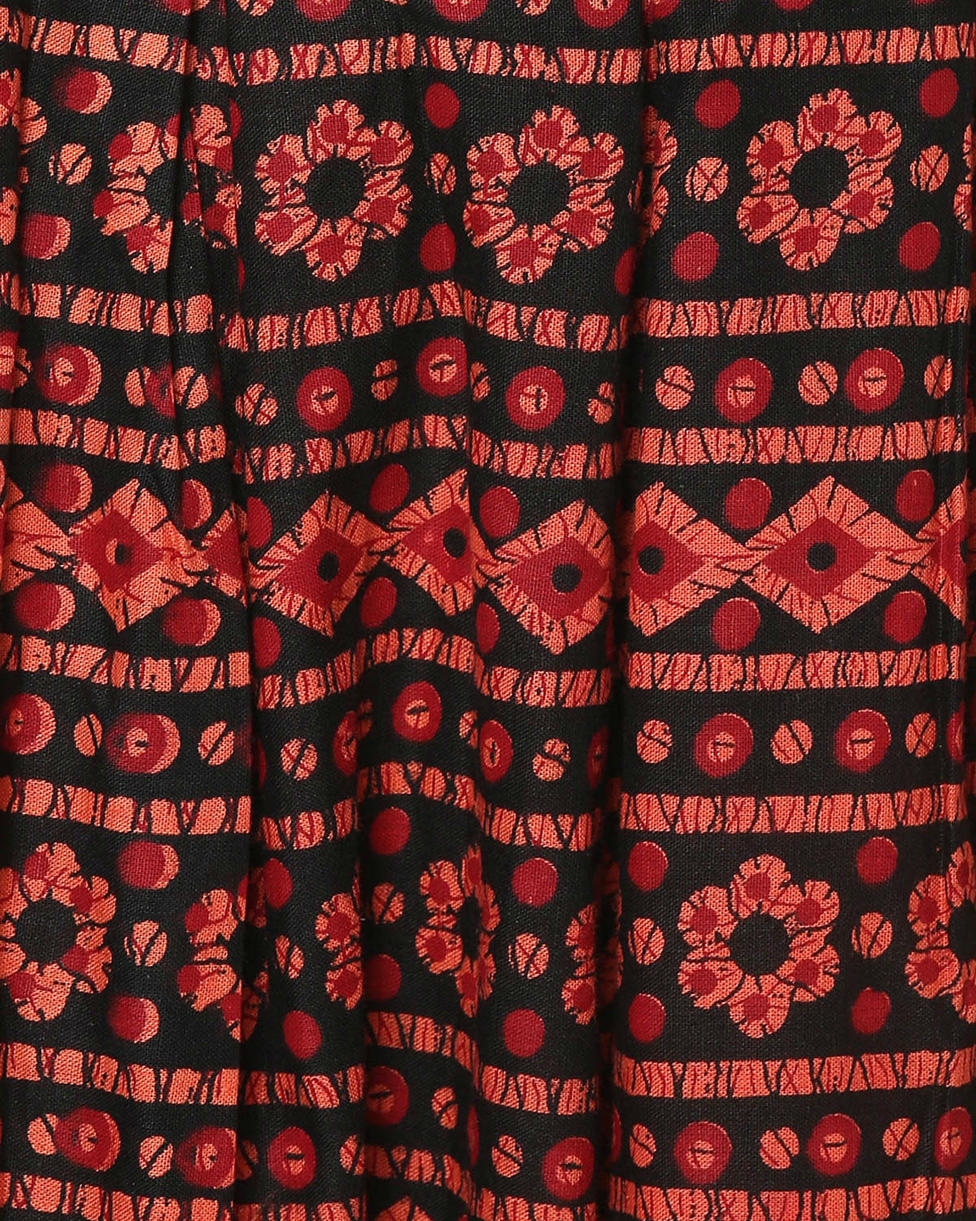 Red floral skirt by Sugandh The Secret Label