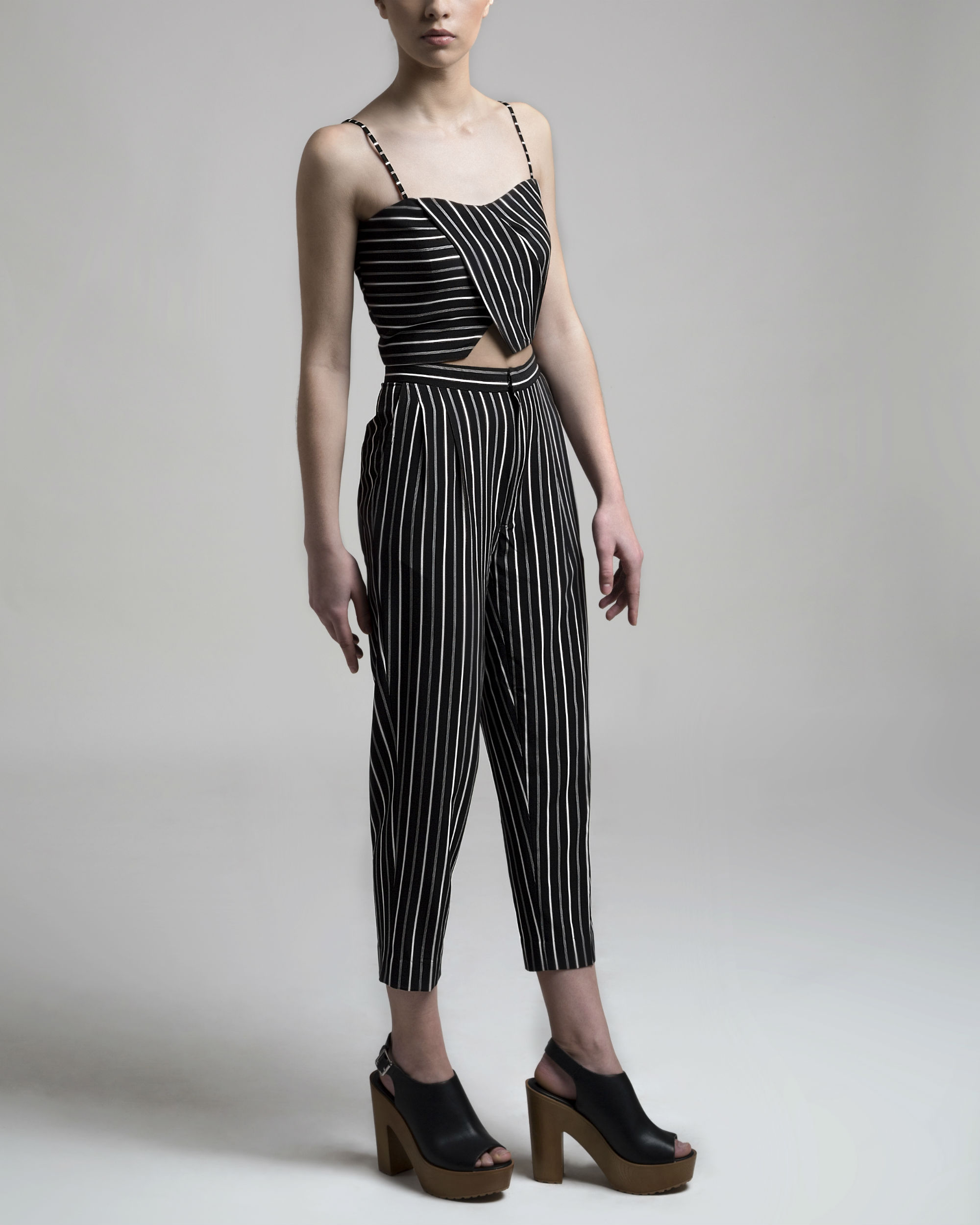 Pleated crop top by Bennch | The Secret Label
