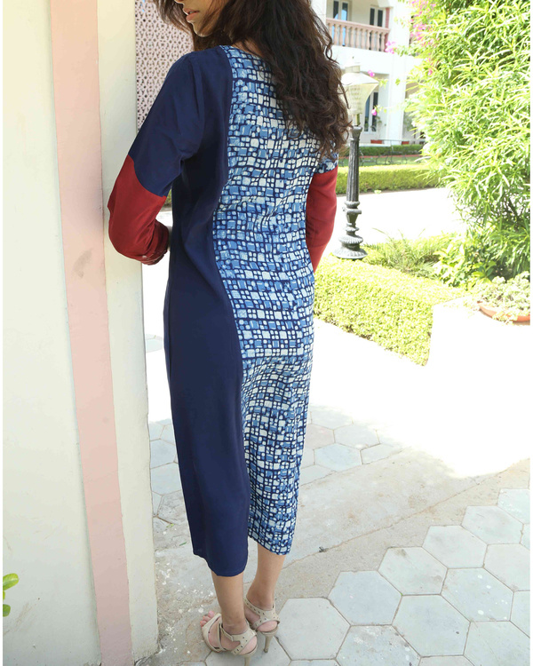 Indigo patchwork tunic by Medhya | The Secret Label