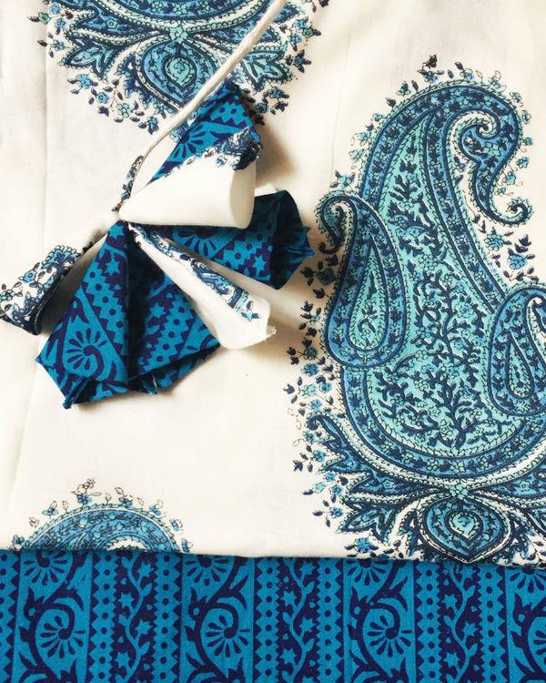 Blue paisley double dress by The Home Affair | The Secret Label