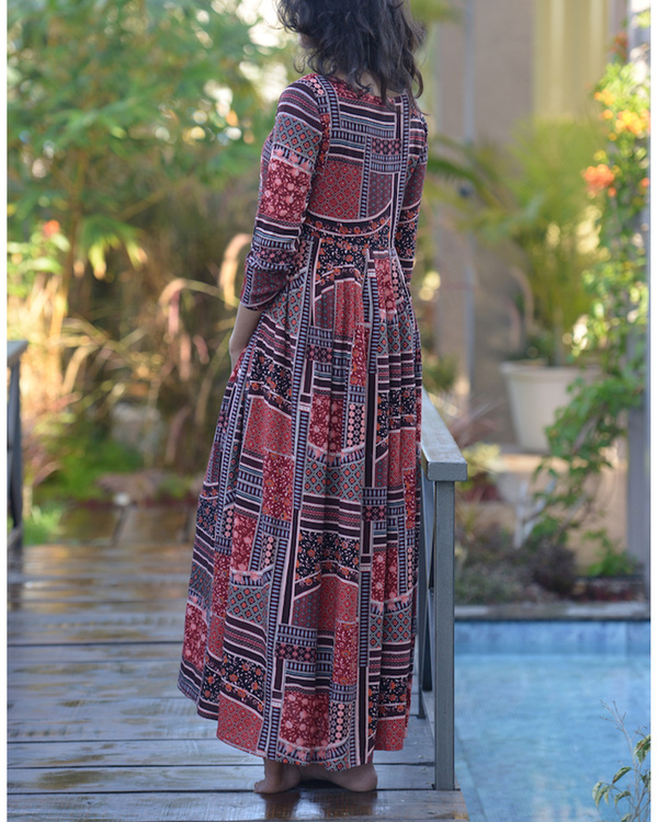 Abstract printed maxi by Sugandh | The Secret Label