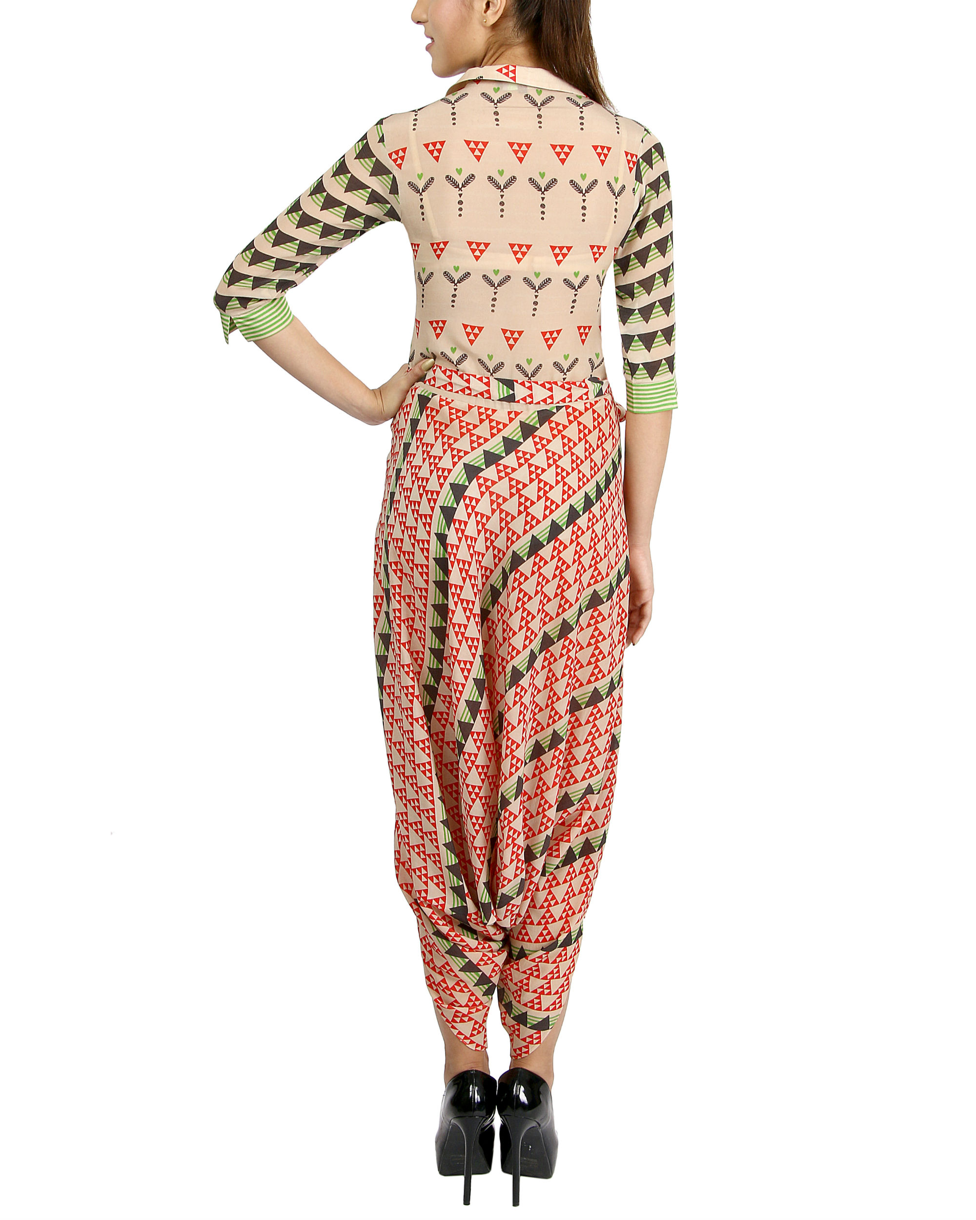 Triangle jumpsuit by Sougat Paul The Secret Label