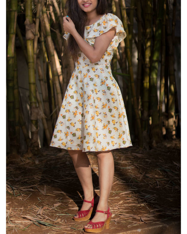 Yellow umbrella dress by Why So Blue The Secret Label