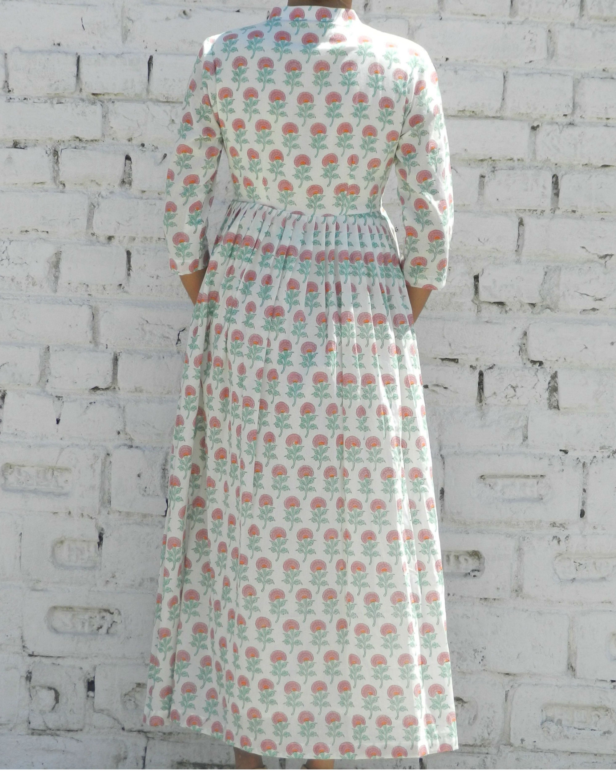 【LOULOUSEOUL】Sunday Floral Slim Dress (Scarf Set / Laven LOULOUSEOUL Sunday Floral Slim Dress / Scarf Set - Lavender