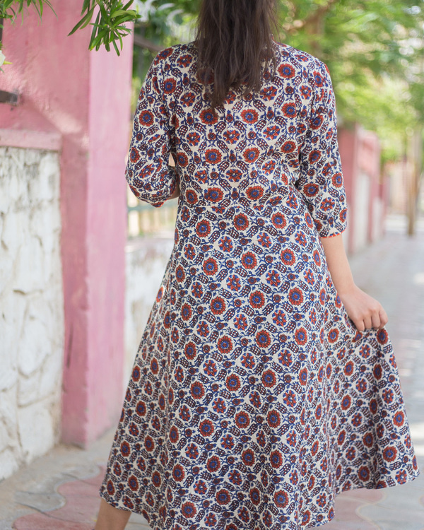 ajrakh gown