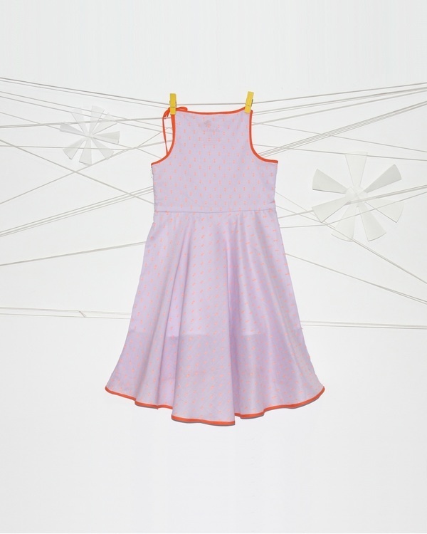Lavender high low dress 1