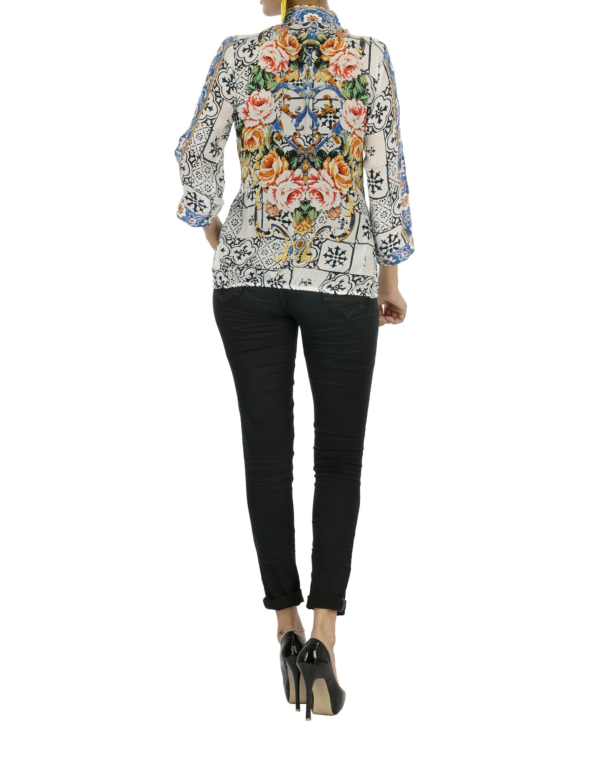 Digitally printed stylized top by Neeva A | The Secret Label