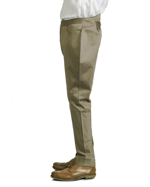 Beige jodhpur trousers by Dhatu Design Studio  The Secret Label