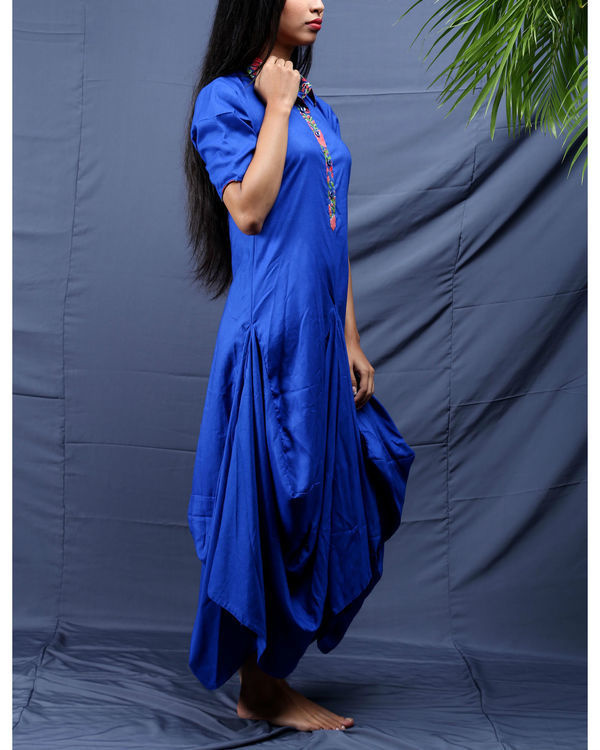 Blue Jhabla Dress By Jaipuri Jazz The Secret Label 