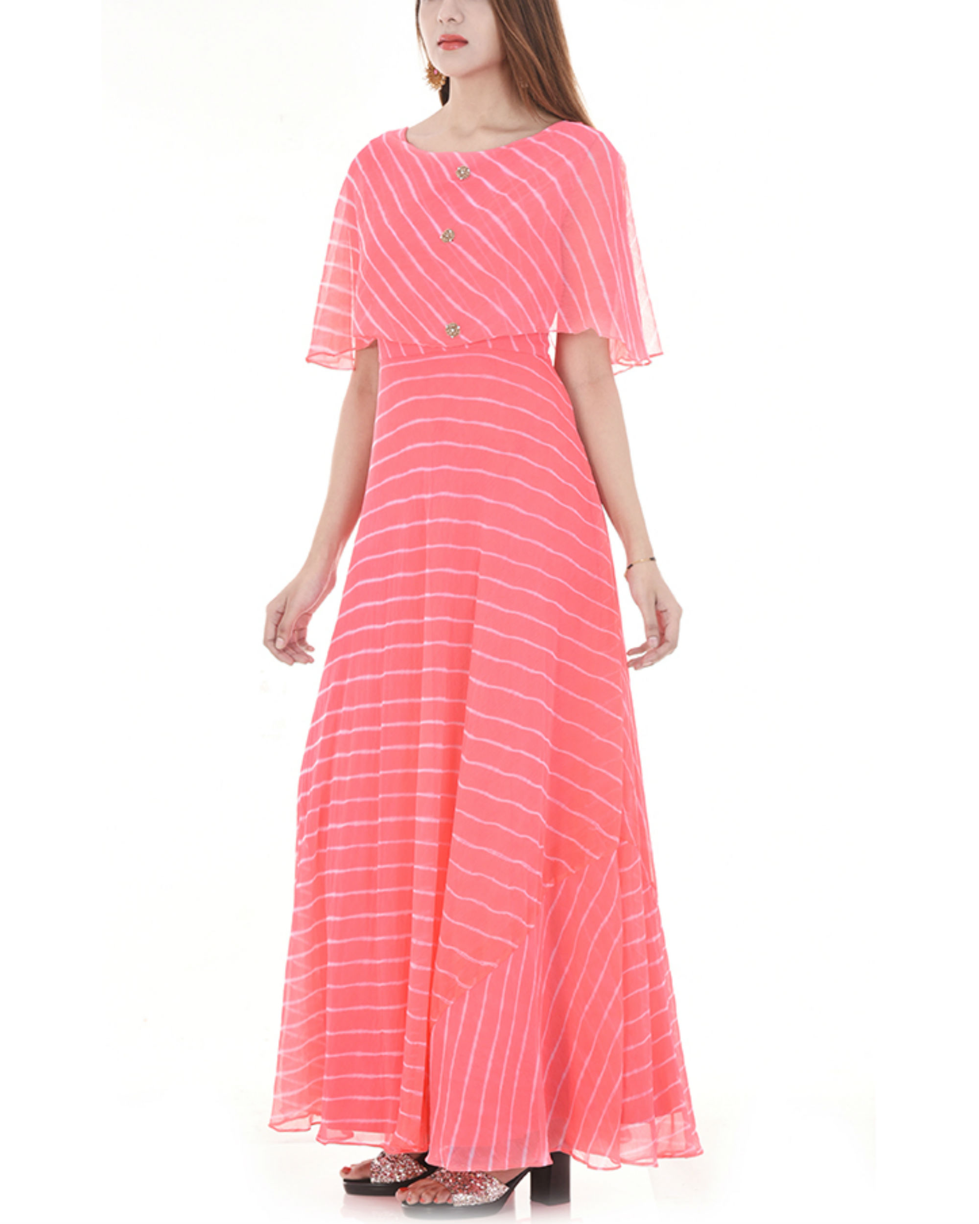 leheriya long gown