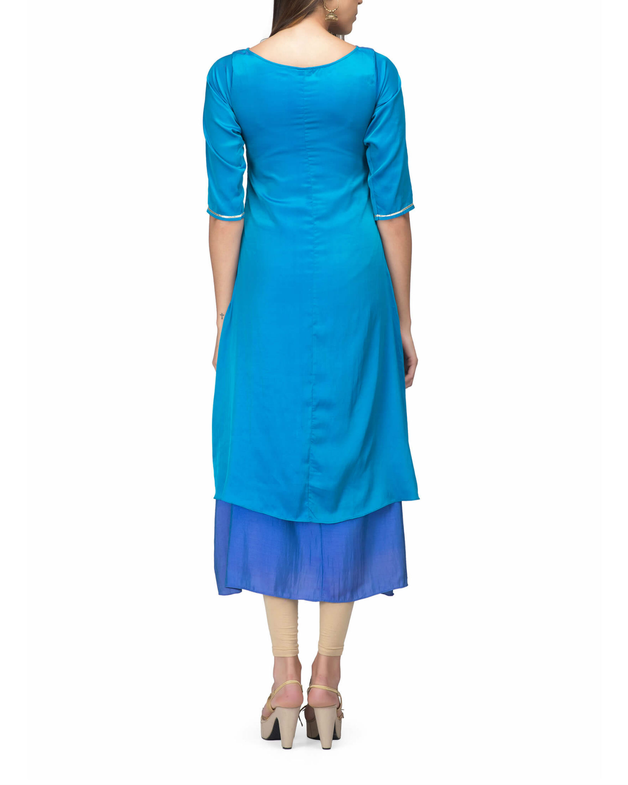 Shades of blue layer dress by The Svaya | The Secret Label