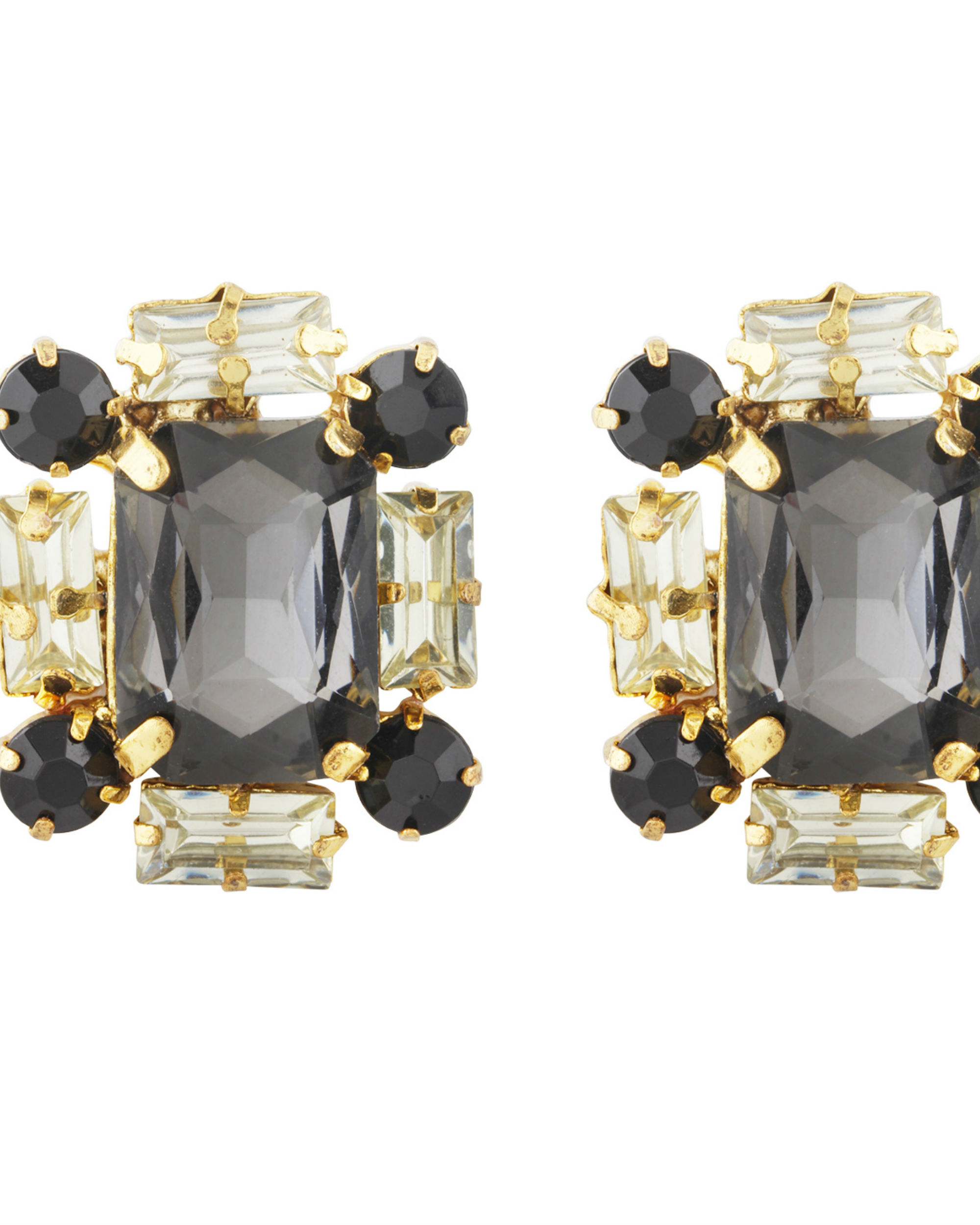 Black Stud Earrings by Bella Vistas The Secret Label