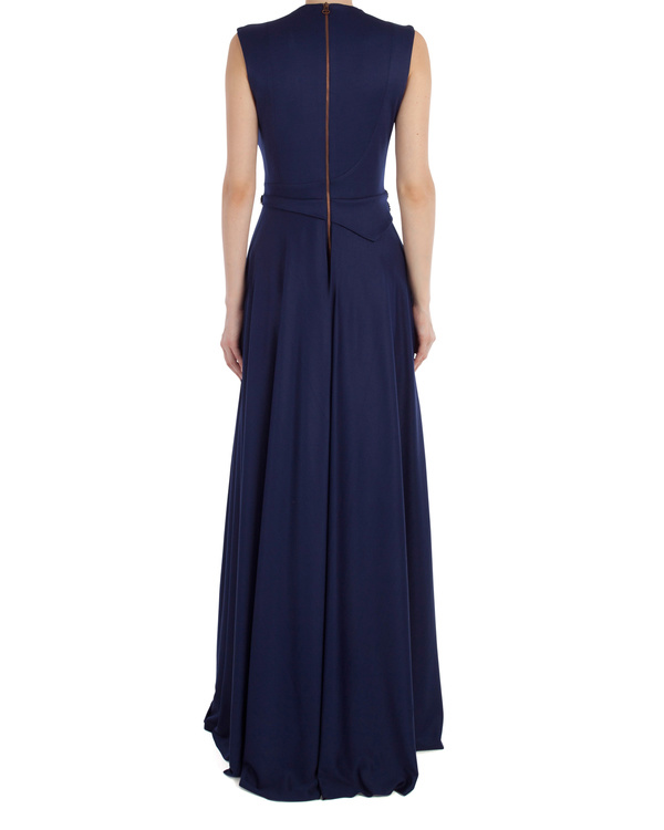 Midnight crystal waistline gown by Dolly J | The Secret Label