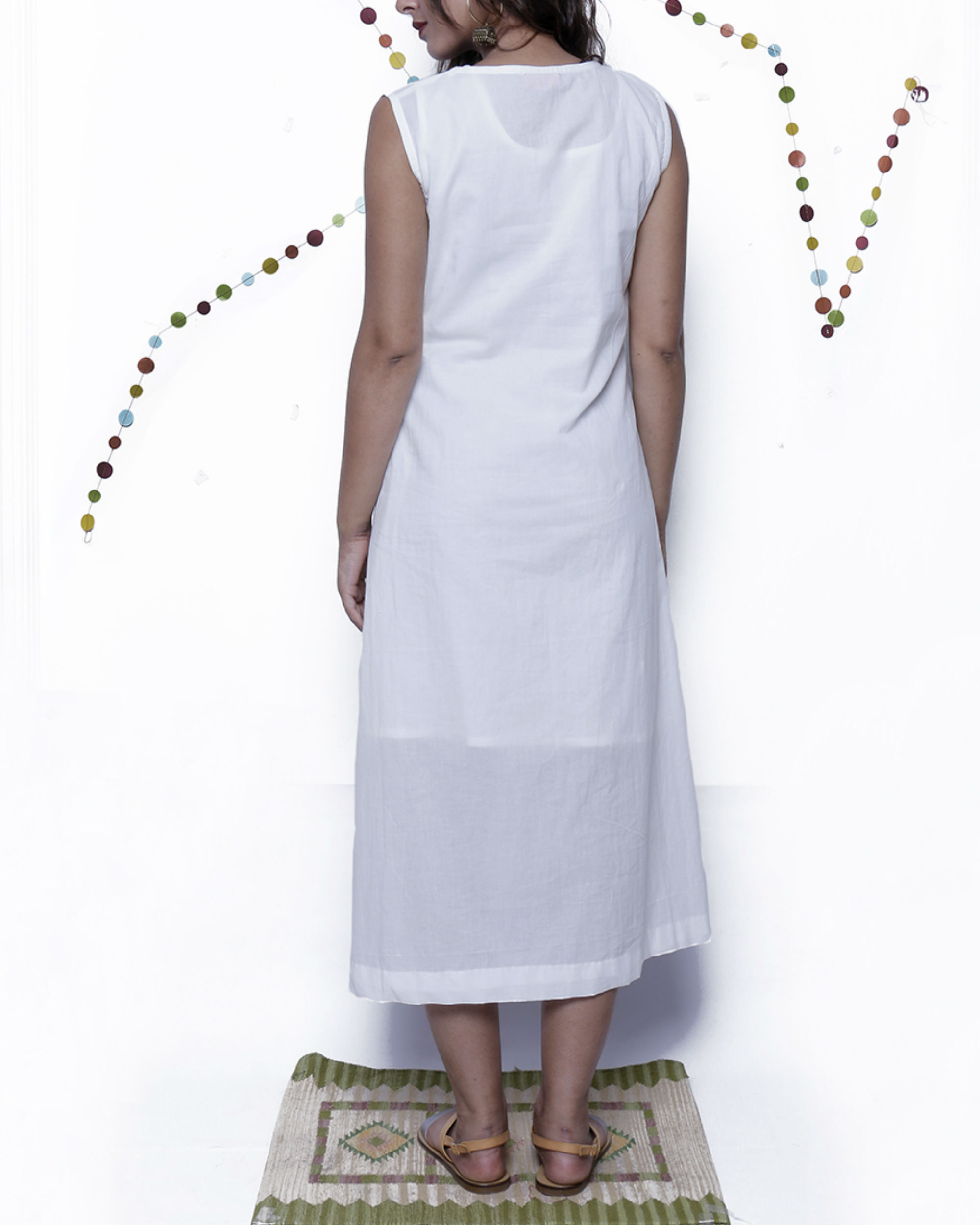 White textured dress by Raasleela The Secret Label