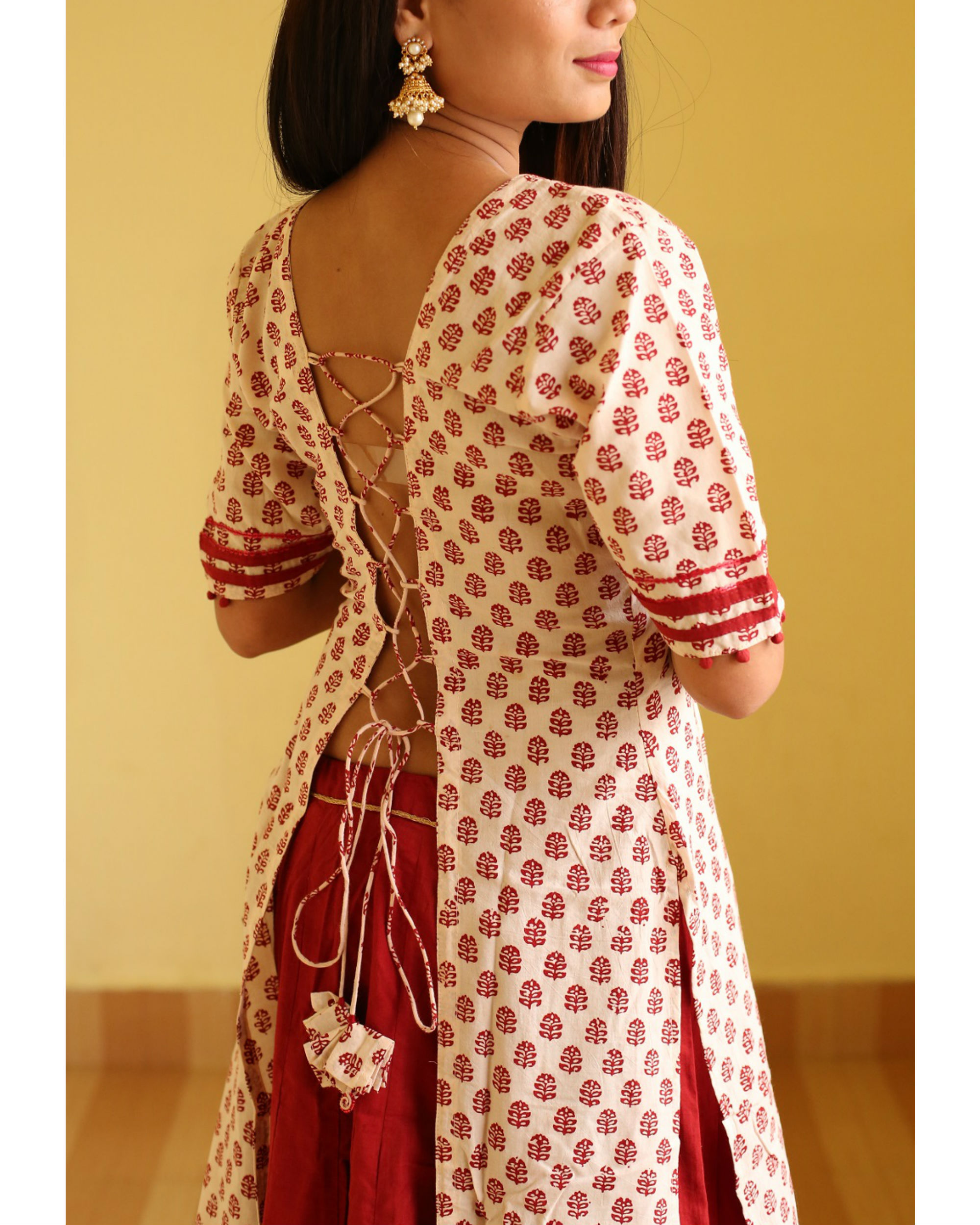 criss cross kurti