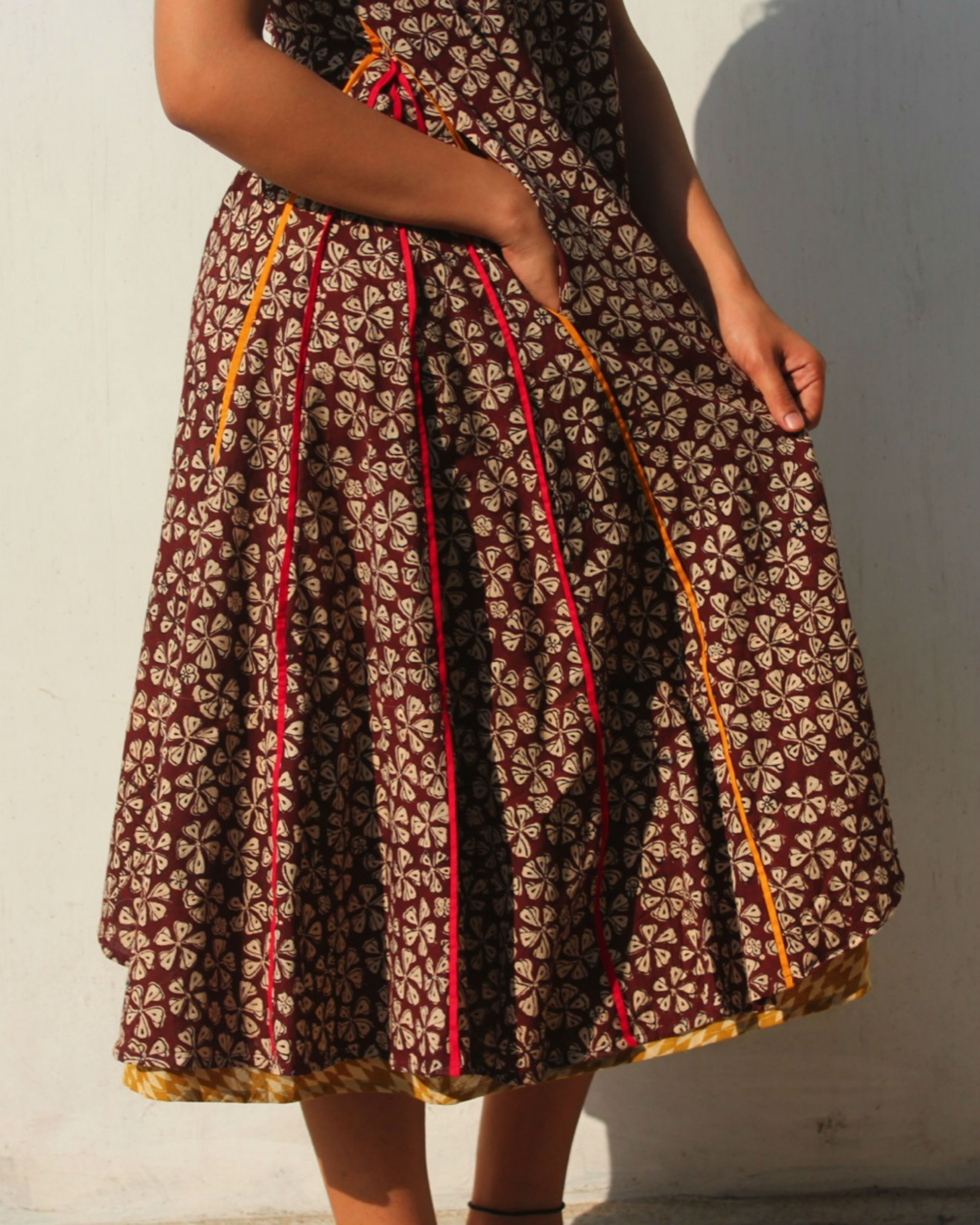 Cocoa flared dress by Charkhee Women The Secret Label