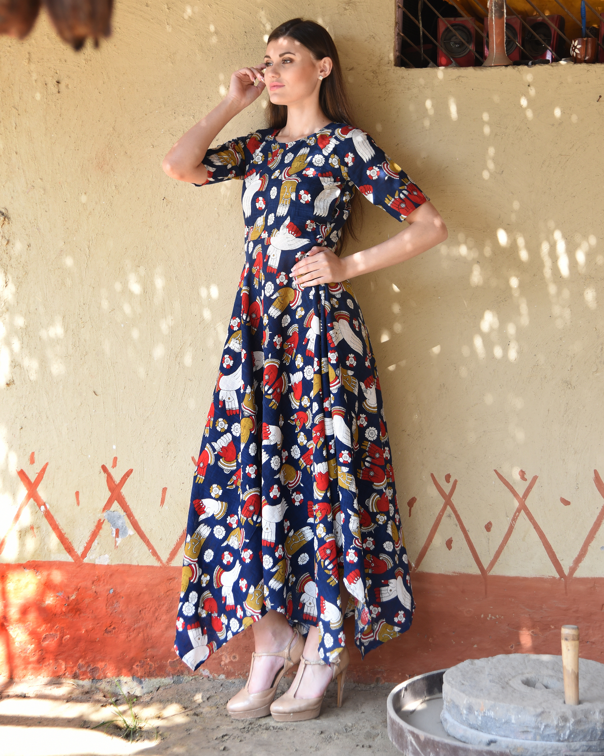 kalamkari gown online