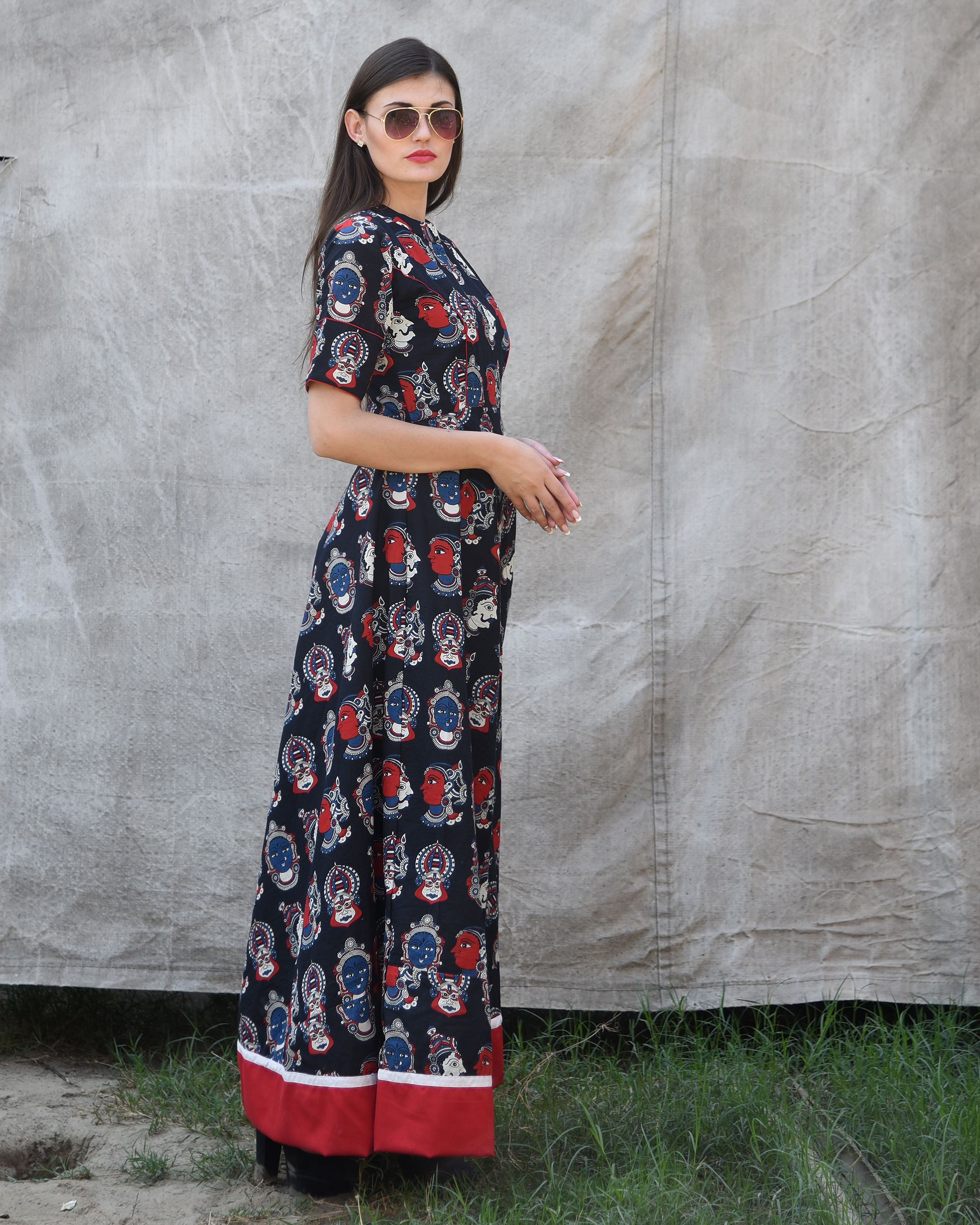 kalamkari frocks designs