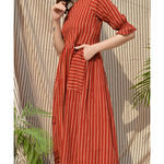 Bold striped dress by Silai